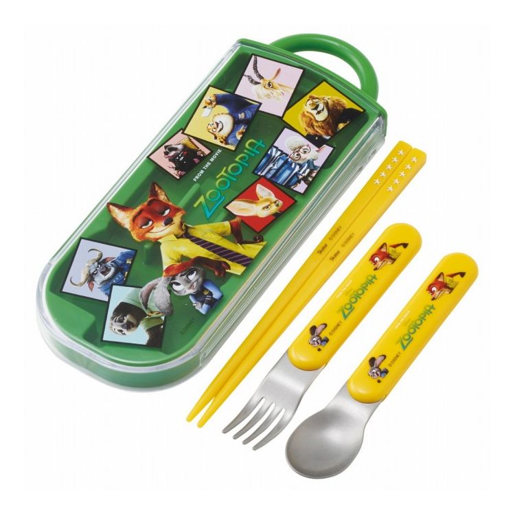 ディズニー disney ズートピア 2026 子供用 キッズ トリオセット 箸 スプーン フォーク TACC2 キャラク..