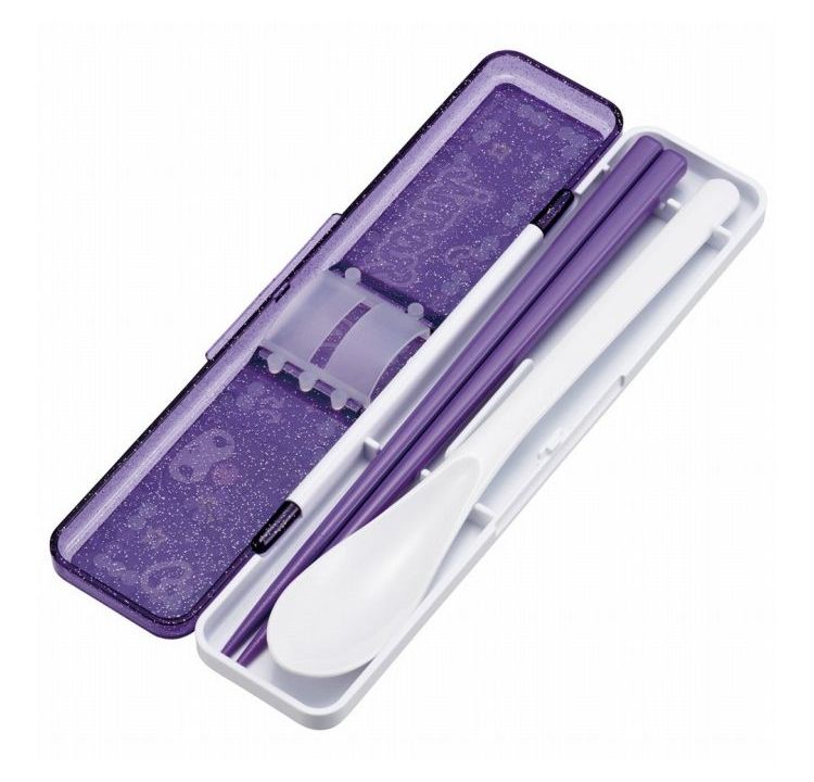 サンリオ sanrio クロミ スクール 箸 スプーン コンビセット カチカチ鳴らない CCS3SA 子供 キャラクター スケーター skater