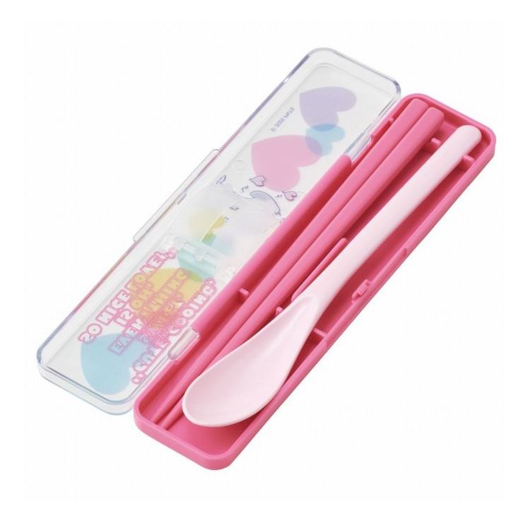 SNOOPY スヌーピー クリア ピンク 箸 スプーン コンビセット カチカチ鳴らない CCS...