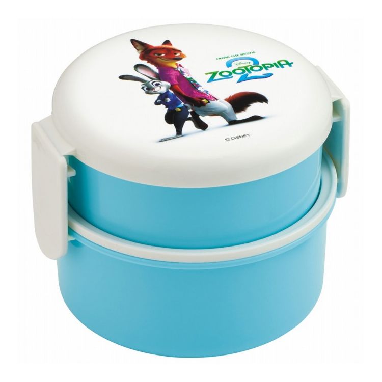 Other - ディズニー disny ズートピア 2 丸型 2段 弁当箱 ランチボックス 500ml ONWR1 キャラクター スケーター skater