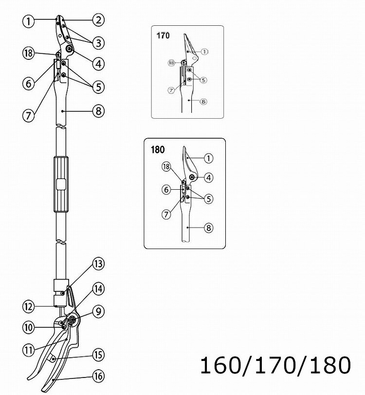160PCC/PC 上刃ツカミ ネジ付 999PCC01