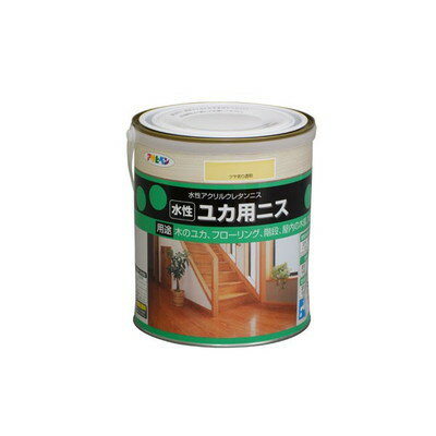 アサヒペン 水性ユカ用ニス 1.6L (ツヤあり透明)(代引不可)【送料無料】