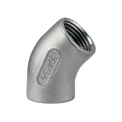 カクダイ 647-011-20 ステンレス45°エルボ #647-011-20(代引不可)【送料無料 ...