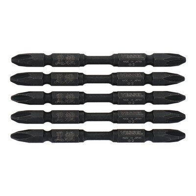 VESSEL 黒艦ビット 極 +2×82mm 5本組 #558905(代引不可)
