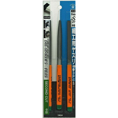 TSUBOSAN 細工用ヤスリセット 平/半丸/丸 中目 8本型 ST-03(代引不可)【送料無料】