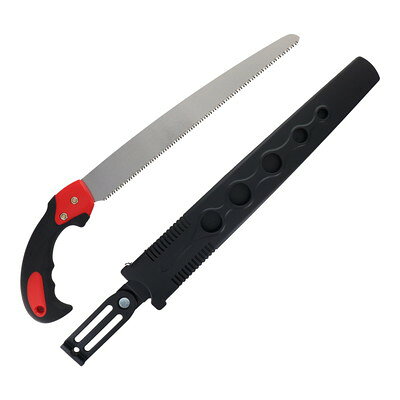 【商品説明】●【特長】刃先に衝撃焼入、切れ味長持ち。サビにくいクリアコーティング仕上げ。ベルト通し付樹脂サヤで収納、携帯に便利。すべりにくく手になじむラバーグリップ。日本鋼使用。●【用途】生木一般木材・角材・竹挽き・仮枠作業全般●刃長:270mm●本体サイズ(mm):縦430×横111×奥行21●本体重量:140g●全長:420mm●板厚:0.75mm●切り溝幅:1.15mm●材質:刃部材質:SK4(日本鋼)、グリップ材質:ABS+TPR、サヤ材質:ABS※メーカーの都合によりパッケージ、内容等が変更される場合がございます。当店はメーカーコード（JANコード）で管理をしている為それに伴う返品、返金等の対応は受け付けておりませんのでご了承の上お買い求めください。【代引きについて】こちらの商品は、代引きでの出荷は受け付けておりません。【配送について】北海道、沖縄、離島は配送できません。予めご了承ください。