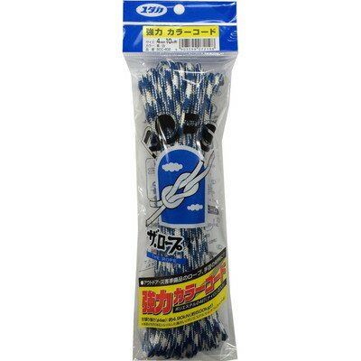 ユタカメイク ユタカ SCC-402 強力カラーコード 青白 4mmx10m(代引不可)