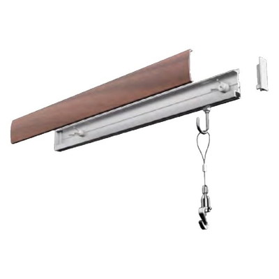 若井産業 KLM065Rカケレール木目調ダークブラウン65cm(代引不可)【送料無料】