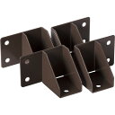 若井産業 1×4ボードブラケット コーナー (ダークブラウン) DWB14DB(代引不可)