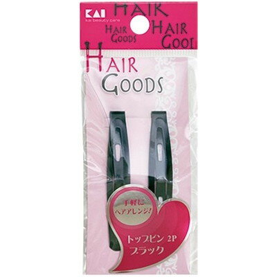 貝印 HG トップピン 2P 黒 #000HA3012(代引不可)