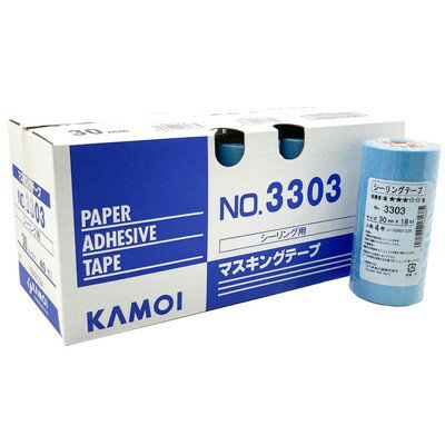 カモ井加工紙 シーリング用マスキングテープ No.3303 30mm×18m 40巻入 #161845(代引不可)【送料無料】