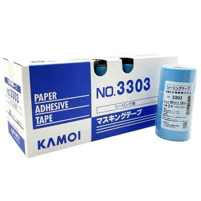カモ井加工紙 シーリング用マスキングテープ No.3303 40mm×18m 30巻入 #166000(代引不可)【送料無料】
