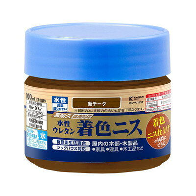 カンペハピオ 水性ウレタン着色ニス 新チーク 100ML #00707653642100(代引不可)