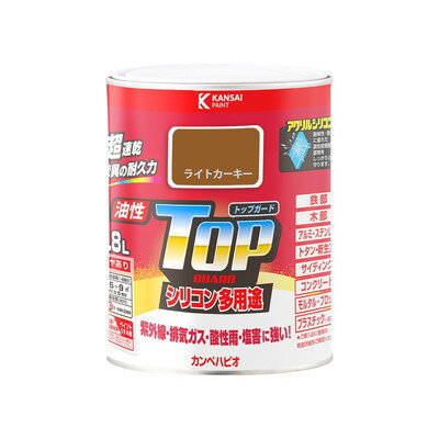 Paint - カンペハピオ 油性トップガード ライトカーキー 0.8L #00017640231008(代引不可)【送料無料】
