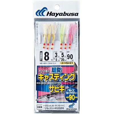 【商品説明】●カマスの歯からハリスを守り、鈎掛かりの良さも約束する流線胴打による鈎自体の輝きは喰い気のない魚を誘惑します。●全長：90cm●鈎：8●ハリス：3●幹糸：5●※画像はイメージです。※メーカーの都合によりパッケージ、内容等が変更される場合がございます。当店はメーカーコード（JANコード）で管理をしている為それに伴う返品、返金等の対応は受け付けておりませんのでご了承の上お買い求めください。【代引きについて】こちらの商品は、代引きでの出荷は受け付けておりません。【送料について】北海道、沖縄、離島は送料を頂きます。