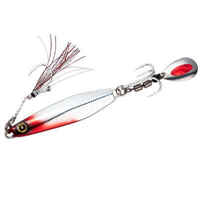 Hard Lure - HAYABUSA カンタン巻きジグ ジャックアイ マキマキ FS417 流血シルバー 20g FS417-20-8(代引不可)