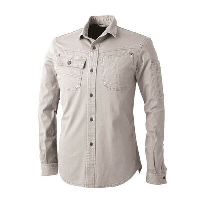 Work Clothes - 中国産業 DOG 8051-818-M 長袖シャツ アッシュ 灰 M #8051-818-M(代引不可)【送料無料】