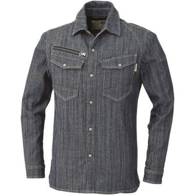 中国産業 DOG 8671-17-3L 長袖シャツ インディゴブルー3L #8671-17-3L(代引不可)【送料無料】