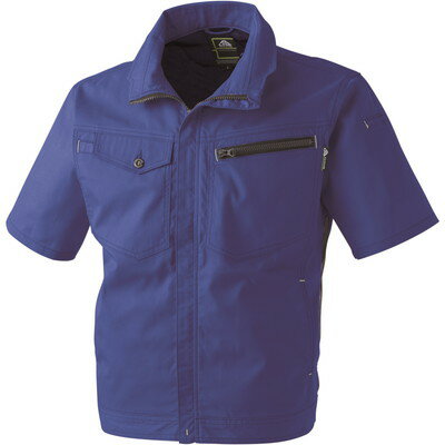 中国産業 Cs 2907-820-LL 半袖メッシュブルゾン 青 LL #2907-820-LL(代引不可)【送料無料】