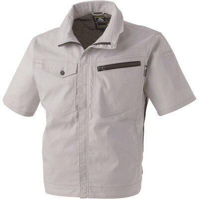 中国産業 Cs 2907-818-4L半袖メッシュブルゾンアッシュ灰4L #2907-818-4L(代引不可)【送料無料】(4.0)