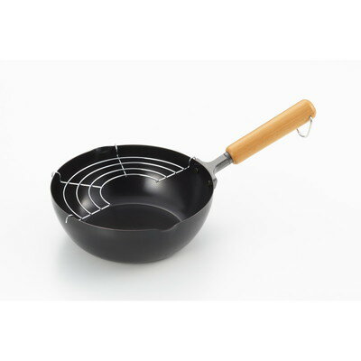 ヨシカワ NEWグルメパワー木柄いため兼用天ぷら鍋20cm SJ3169(代引不可)【送料無料】