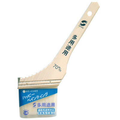 【商品説明】●筋違タイプ●水性塗料・油性塗料のどちらにもご使用いただけ、様々な塗装シーンに対応します。●材質：毛材／化繊、柄／木・スチ−ル●規格：70mm●毛丈：44mm●玉厚：11mm●毛玉幅：64mm●重量：61g●中国※メーカーの都合によりパッケージ、内容等が変更される場合がございます。当店はメーカーコード（JANコード）で管理をしている為それに伴う返品、返金等の対応は受け付けておりませんのでご了承の上お買い求めください。【代引きについて】こちらの商品は、代引きでの出荷は受け付けておりません。【送料について】北海道、沖縄、離島は送料を頂きます。