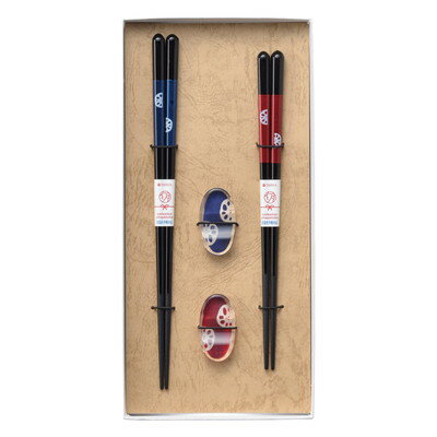 イシダ 和紙貼箱 箸置付2膳入 和蓮根 63153(代引不可)【送料無料】