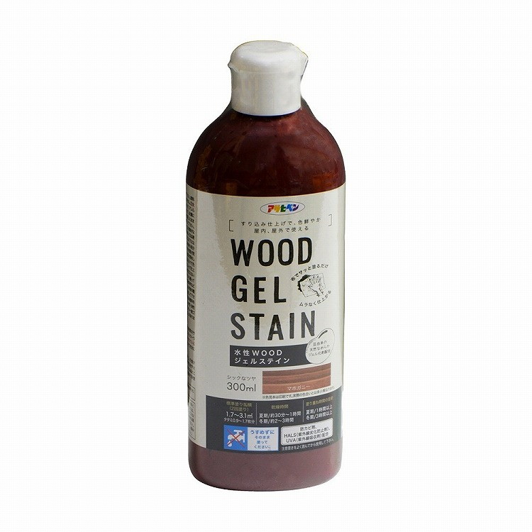 アサヒペン 水性WOODジェルステイン 300ML (マホガニー)(代引不可)