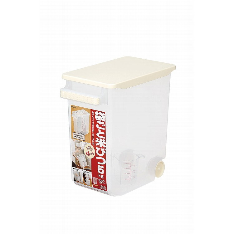 イノマタ化学 袋ごと 米びつ 5kg クリアー #1254(代引不可)