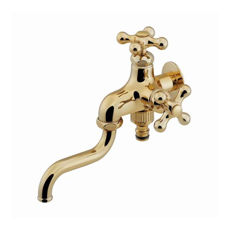 双口自在水栓90ミリ GD カクダイ 704-311-AG(代引不可)【送料無料】