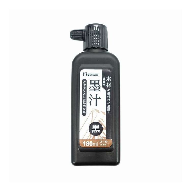 イトー 建築用墨汁 180ml 黒 木材用 塩分有り LE-130(代引不可)【ポイント10倍】