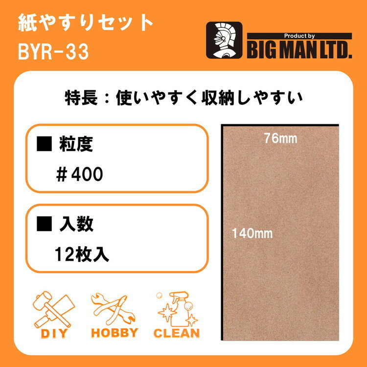 ���ȡ� ��䥹�ꥻ�å� #400 76��140mm BYR-33(����Բ�)�ڥݥ����10�ܡ�