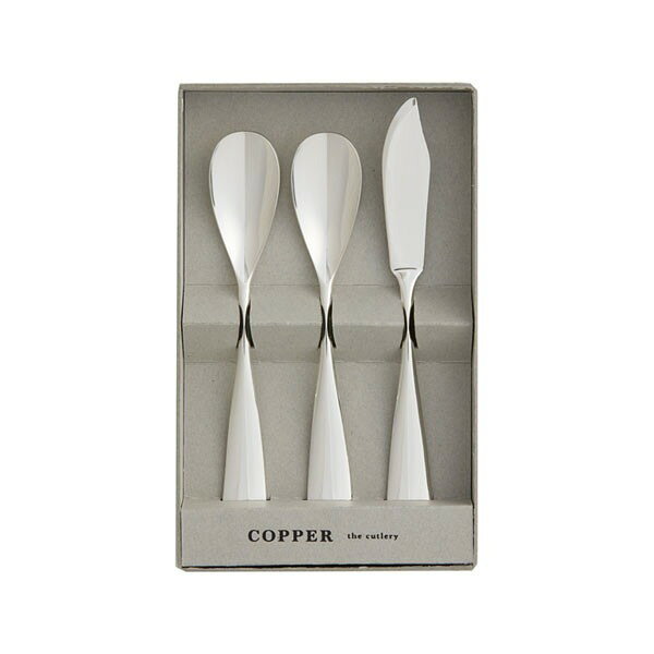 COPPER the cutlery アイスクリームスプーン×2本&バターナイフ×1 3pcセット CIB-3S...
