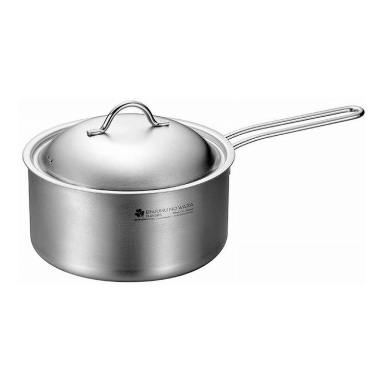 醬料鍋 - よこやま 片手鍋18cm EJSA-800(代引不可)【送料無料】