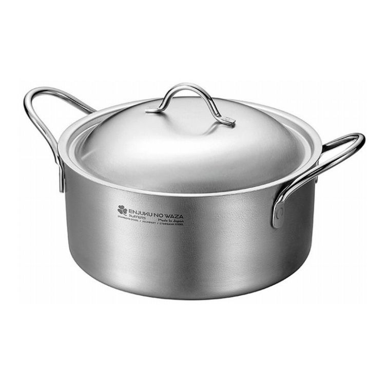 商品説明●安心のオールステンレス。●食洗器可。●IH・ガス・オーブン調理・焚火・炭火対応。●煮込み料理やオーブン料理に最適。●使用熱源：ガス・100V・200V　IH調理器●材質：鍋本体／ステンレス鋼、アルミニウム（三層構造）（底の厚さ2．0mm）蓋・ハンドル／ステンレス鋼よこやま【代引きについて】こちらの商品は、代引きでの出荷は受け付けておりません。【送料について】北海道、沖縄、離島は送料を頂きます。