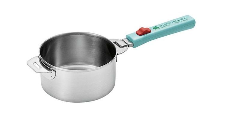 リコメン堂のよこやま ステンレス鍋14cm・着脱ハンドル EJQ-401(代引不可)【送料無料】｜アングル2
