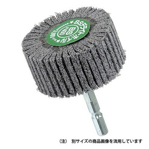 ねじって取り付け、外して軸とホイルを分別廃棄できます。●用途ステンレス、金属の研磨、ツヤ出し、クリーニング、木工作業。●機能1特殊繊維に砥粒をガンシンさせていますから、カンタンにツヤ出しができます。●機能2ドリルに軸を付けたまま手早く交換出来ます。●仕様1・サイズ：直径50mm×幅25mm×軸径6.3mm。●仕様2・粒度：1000。●仕様3・最高使用回転数：3000rpm。●仕様4・適用工具：ドリル・インパクトドライバー。※注意事項1使用される回転工具の取扱説明書をよくお読みいただき、回転数、回転方向、直径、穴径、軸径等の使用条件が適合することをご確認ください。※注意事項2製品かパッケージに表示されている最高使用回転数を超えては絶対に使用しないでください。※注意事項3保護メガネ、保護マスク、防護手袋、安全帽、安全靴、長袖服等を必ず着用してください。【代引きについて】こちらの商品は、代引きでの出荷は受け付けておりません。【送料について】北海道、沖縄、離島は送料を頂きます。