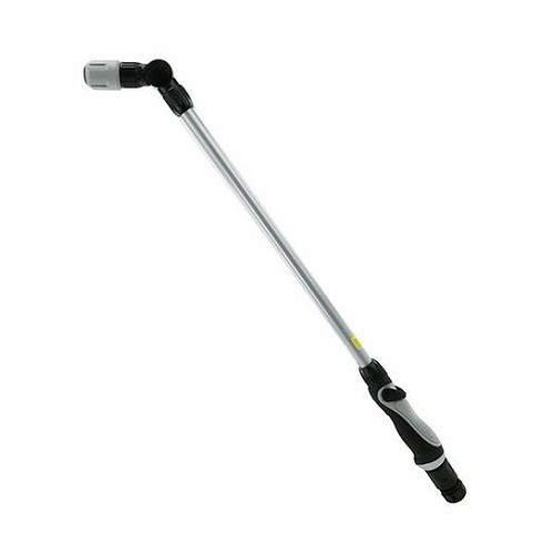 【用途】●車・外壁・園芸道具・農機具等の洗浄。【商品説明】●スパイラルジェットで強力洗浄ができます。●従来のジェット水流を旋回させながら、ノズルより放出し、ジェットの勢いはそのままで、広い範囲に強い水流を当てます。●特殊な螺旋水形で洗浄能力(時間短縮)が向上します。●止水・通水・水量調整が指1本で簡単に操作できます。●ロングタイプなので奥まったところや狭い所へも楽々洗浄できます。●首振りヘッドで最適な角度で洗浄が可能です。《スペック》■適合ホース内径：12〜15mm。■適合ホース外径：20mmまで。■全長：約785mm。■2パターン散水：スパイラル(螺旋)・ジェット。■ヘッド部180度角度調節可能。■ロック機能付き。■使用圧力：0.1〜0.6MPa(1〜6kgf/cm)。■耐熱温度：60度。《材質》■ABS樹脂・ポリプロピレン・ポリアセタール。■TPR・アルミ・ステンレススチール。【代引きについて】こちらの商品は、代引きでの出荷は受け付けておりません。【送料について】北海道、沖縄、離島は送料を頂きます。