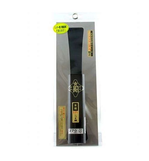 金長 シゴキ鏝本焼 板厚0.5mm黒塗 角柄 270MM(代引不可)【ポイント10倍】【送料無料】