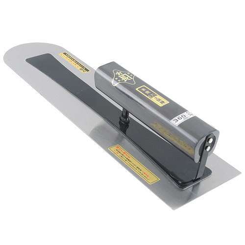 金長 土間鏝本焼 板厚0.7mm黒塗 角柄 360MM(代引不可)【ポイント10倍】【送料無料】