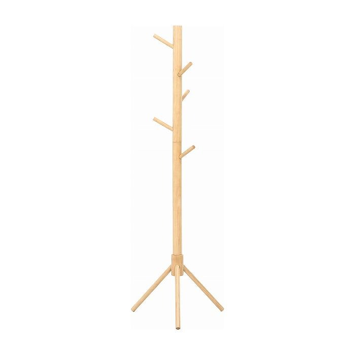 超極太ポールハンガー LOG W510×D440×H1510mm ラバーウッド おしゃれ ナチュラル(代引不可)【送料無料】