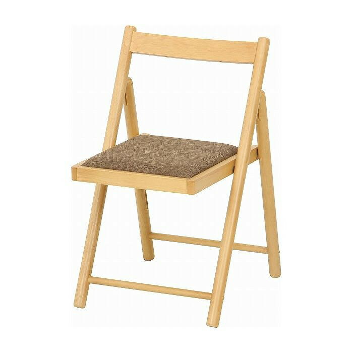 フォールディングチェアー W430×D530×H700mm 430mm 天然木化粧繊維板 おしゃれ ナチュラル(代引不可)【..