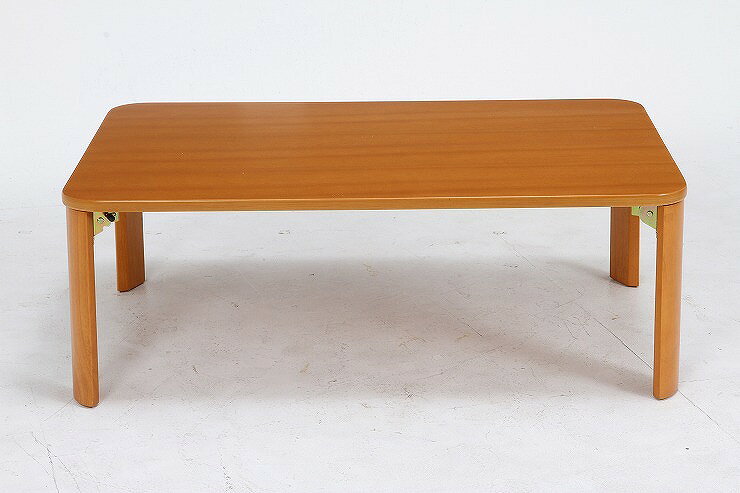 折脚ローテーブル W900×D600×H320mm MDF(突板ラバーウッド) おしゃれ ナチュラル(代引不可)【送料無料】 [2]