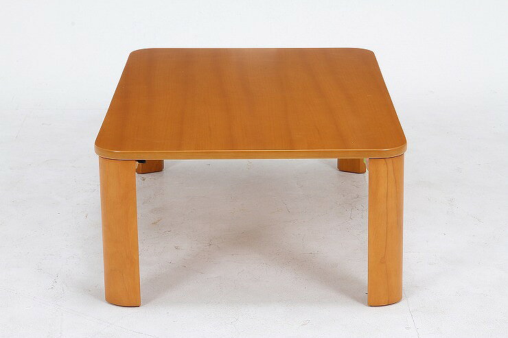 折脚ローテーブル W900×D600×H320mm MDF(突板ラバーウッド) おしゃれ ナチュラル(代引不可)【送料無料】 [3]
