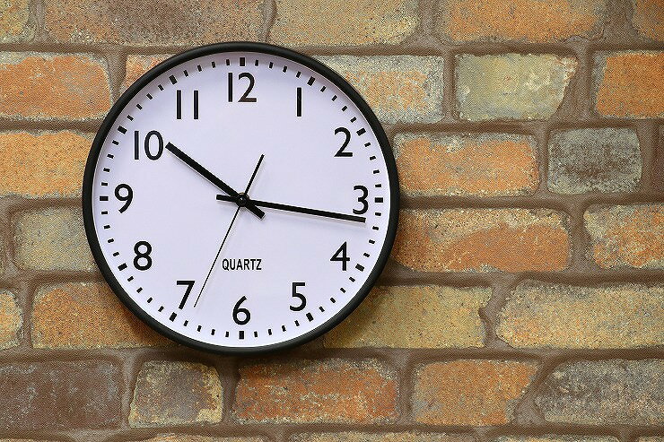 掛時計 インデックス Φ30cm W300×D43×H300mm ポリスチレン ウォッチ おしゃれ ブラック(代引不可)【送料無料】 [2]