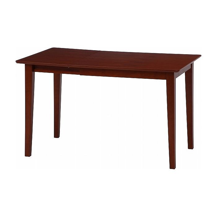 Expandable Tables - エクステンションダイニングテーブル W800~1200×D750×H710mm 天然木化粧繊維板 おしゃれ ミディアムブラウン(代引不可)【送料無料】