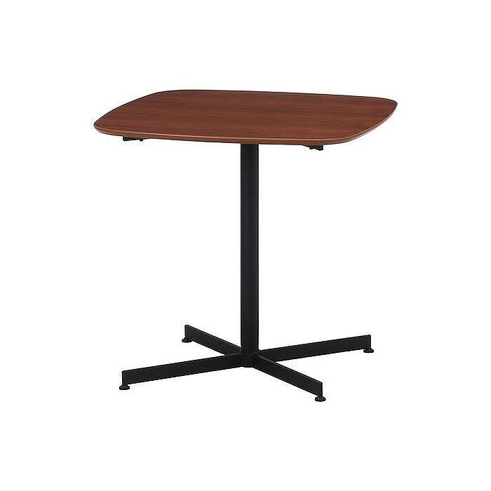 カフェのような雰囲気を思わせるコンパクトテーブルです。圧迫感を感じさせない一本足タイプです。天板には木目の美しいウォルナット突板を使用しております。脚部にはアジャスターが付いており、気になるガタつきを調節することができます。【本体サイズ】W...