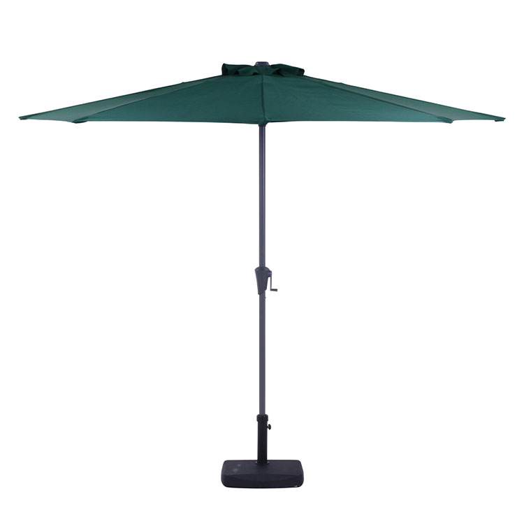 半円パラソル グリーン パラソル単品 台座別売り 傘 ガーデン 庭 エクステリア おしゃれ 日除け 店舗 ..