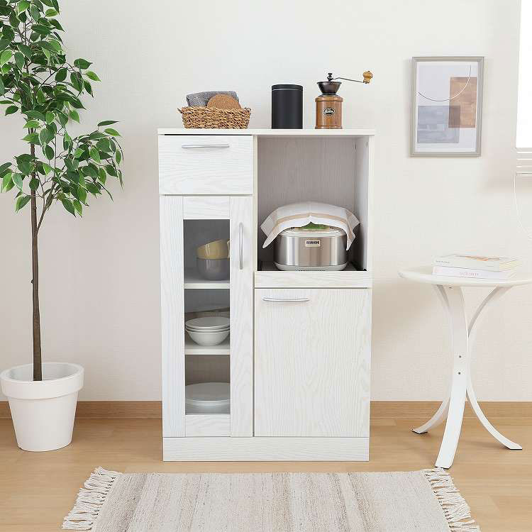 キッチンボード オークWH(代引不可)【送料無料】