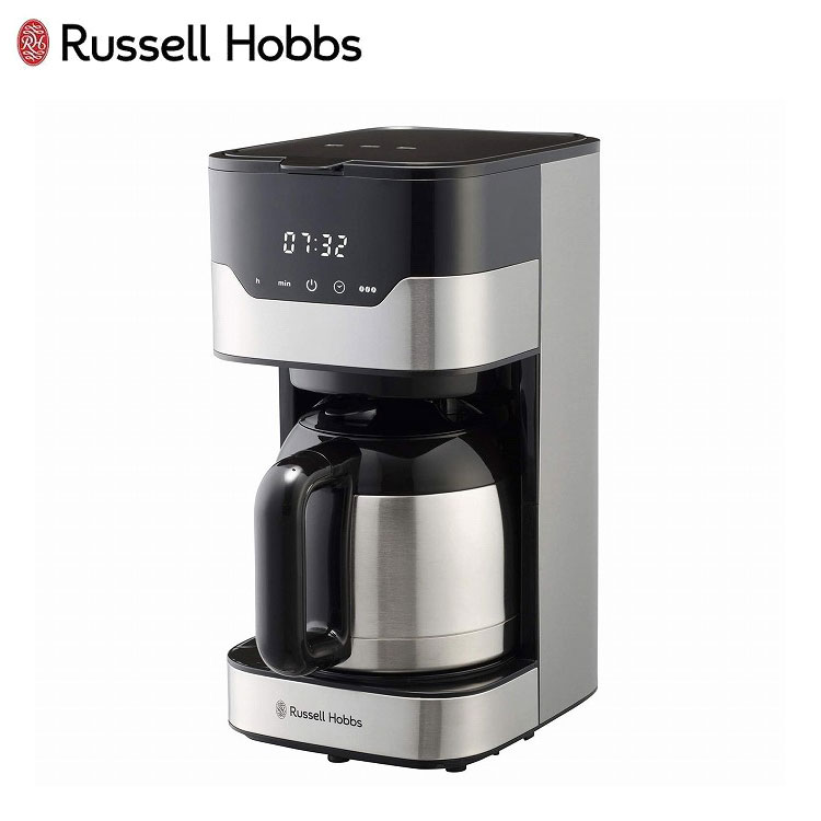 ラッセルホブス コーヒーメーカー グランドリップ 8杯 7653JP ペーパーフィルター不要 タイマー 自動 電動 Russel Hobbs おしゃれ【ポイント10倍】【送料無料】